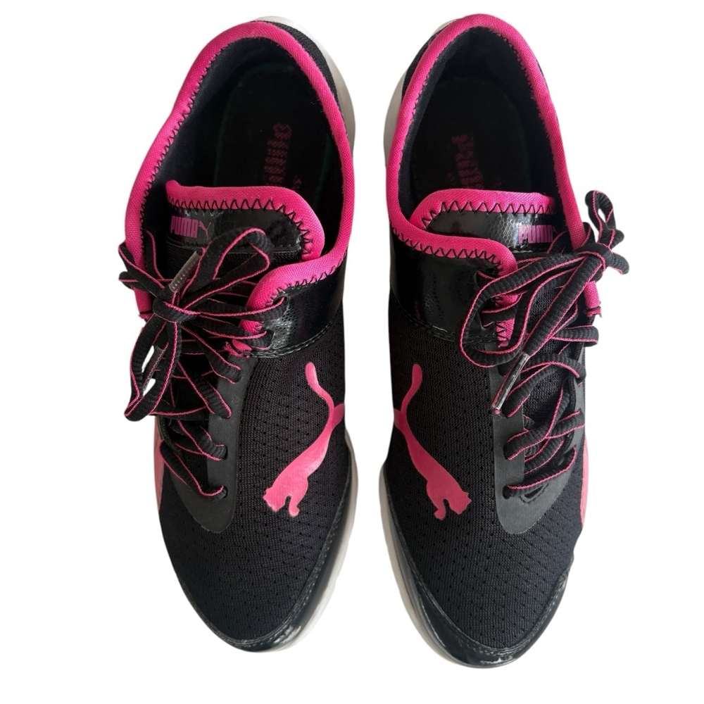 PUMA Future Cat SuperLT Pink Black Sneakers Size 6.5